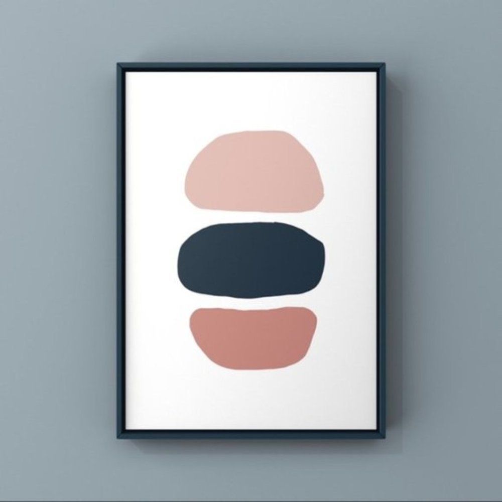 Modern minimalist boho abstract wall art print